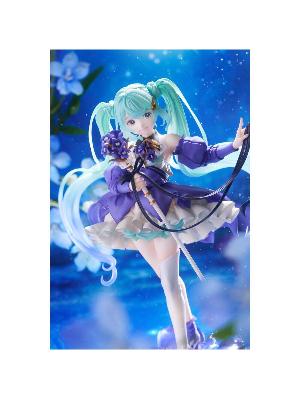 Taito Hatsune Miku Birthday 2021 Pretty Rabbit 1/7 Scale Figure New Purple Teal